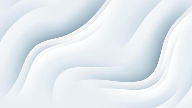 white abstract background with wavy lines vector
