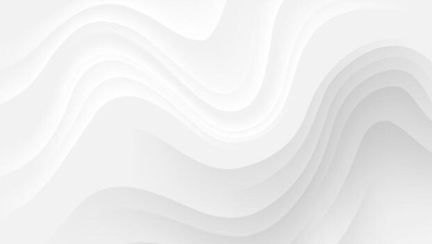 3d white abstract background with wavy lines texture vector