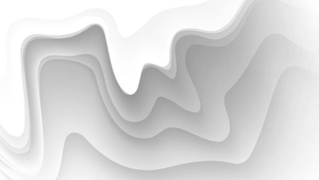 white abstract background with layered wave vector