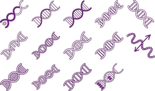 Explore the fascinating world of genetics with this DNA strand pattern background vector
