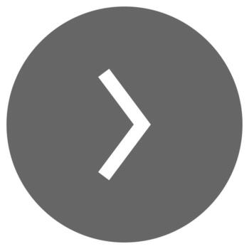 Minimal right arrow icon inside a solid circle, ideal for app navigation, UI buttons, or modern digital interfaces with clean styling. vector