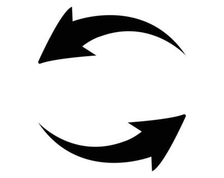 refresh reload arrow icon vector