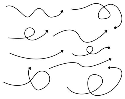 curved swirl line pattern design vector