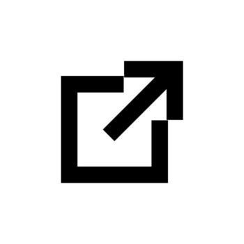 Simple Solid Link Icon Black Glyph Design for Web, Share, and Network Dashboard vector
