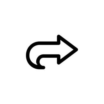 Clean Line Share Thin Icon for Connection, Broadcast, and Interaction Tools UI vector