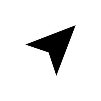 Bold Solid Share Black Icon for Forward, Upload, and Digital Interface vector