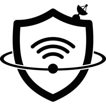 seguro global inalámbrico red proteger icono Wifi seguridad proteccion vector