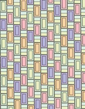 pastel geométrico modelo con rectángulos en ligero antecedentes vector