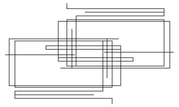 Minimal Flat Background with Abstract Overlay Shapes vector