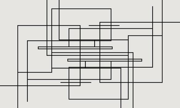 Flat Design Abstract Background with Lines and Dots vector