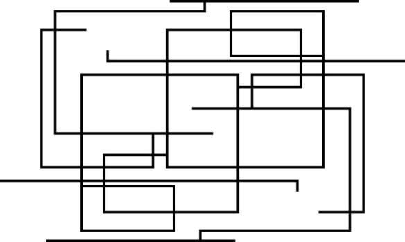 Abstract Flat Design Background with Geometric Shapes vector