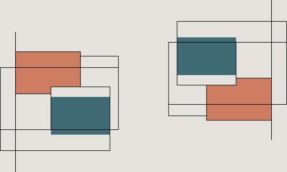 Retro Flat Background with Vintage Color Palette vector