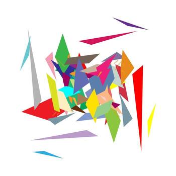 resumen multicolor papel cortar antecedentes. vector