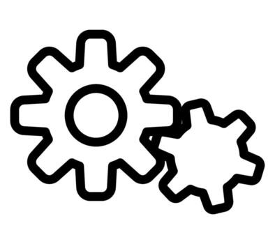 Gears connection, teamwork and process efficiency vector