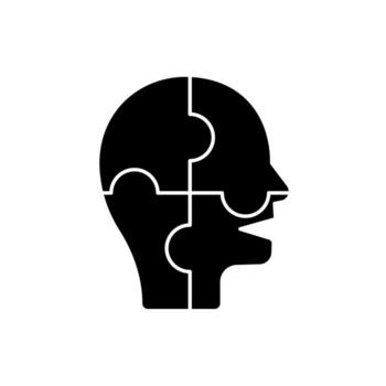 icono un problema resolviendo aislado en contra un limpiar antecedentes. vector