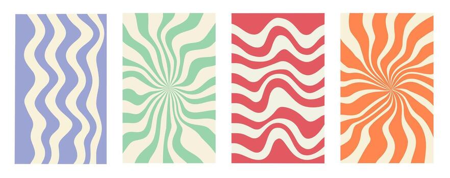 Geometric posters of simple shape and pattern. Abstract style. Floating patterns. vector