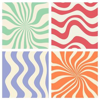 Geometric posters of simple shape and pattern. Abstract style. vector