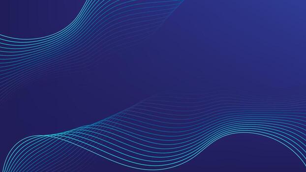 Blue Gradient Wave Abstract Background Modern Flow Line Digital Art vector