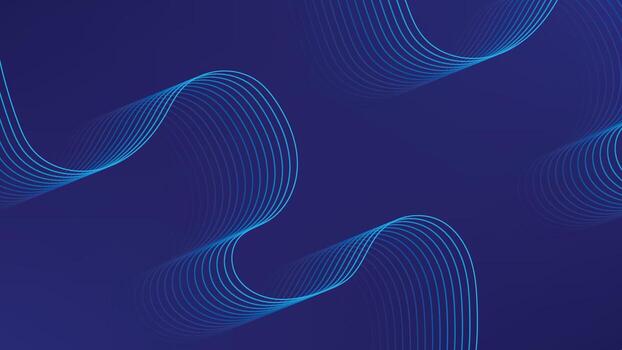 Blue Abstract Wave Lines Background Modern Digital Flow Design vector