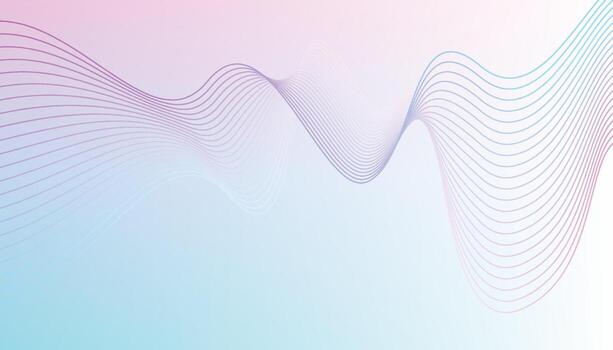resumen pastel degradado ola antecedentes con fluido curvo líneas suave futurista diseño vector