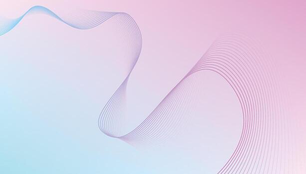 Colorful abstract gradient waves with soft flowing lines and futuristic light background design vector