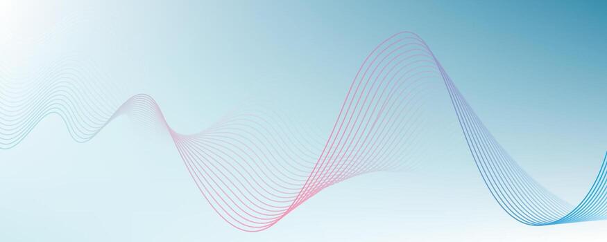 resumen ligero azul degradado ola antecedentes moderno suave fluido diseño vector