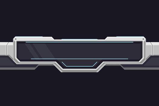 abstract flat darker color hud interface futuristic rectangle lower third vector