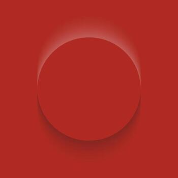 Red Circle Button Style Graphic Element Round Badge Illustration vector