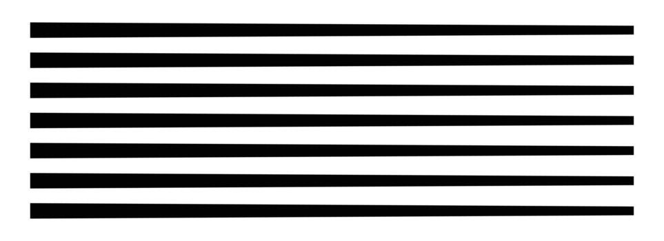 black and white Random straight parallel lines, geometric stripes on a white background. vector