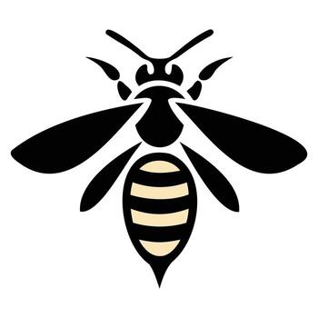 mínimo contorno abeja icono para web y aplicación ui vector