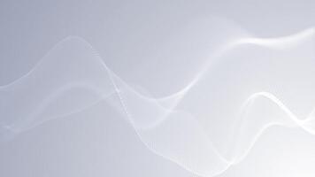 partiklar blå Vinka cyber teknologi bakgrund slinga. maska lysande prickar digital lyxig Vinka partiklar flöden bakgrund, rörelse av digital data flöde. sömlös slinga. Vinka grå och vit bakgrund video