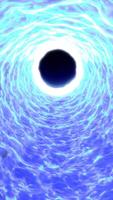 Abstract glowing blue energy vortex with bright central core and dynamic fluid patterns video