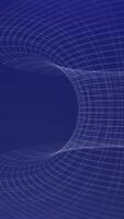 astratto 3d griglia struttura su un' in profondità blu sfondo video
