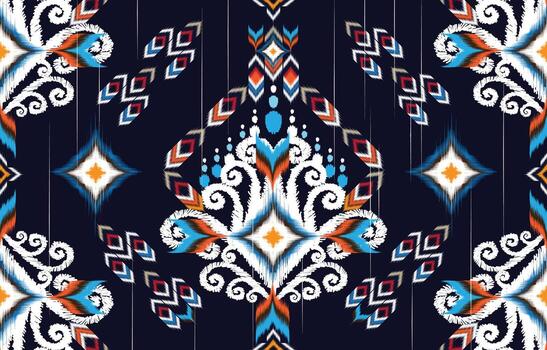 Colorful abstract textile pattern design vector