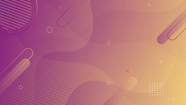 Creative abstract gradient background in purple and orange shades featuring modern geometric shapes and soft curves, ideal for web design, banners, posters, and presentations vector