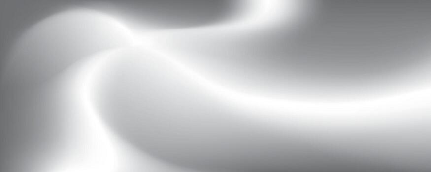 Abstract white and gray gradient background, four lines of light rotate outward from the center, eps10 vector