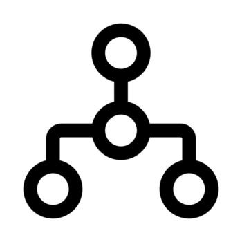 Flat minimal outline subsystem icon set for technology, engineering, and system design vector
