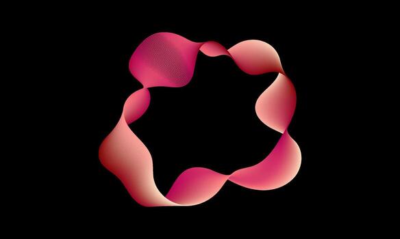 futurista rosado ondas, sonido olas y audio forma de onda.ondas, sonido olas y audio forma de onda vector