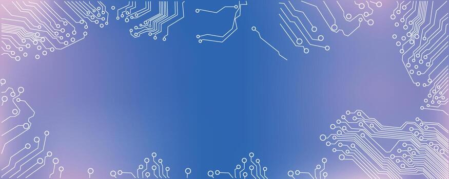 Motherboard technology circuit board texture design. Banner concept for internet technology. Digital motherboard concept for poster, cover, banner, header, web presentation vector