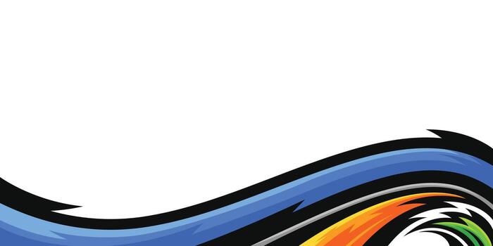 Stylish sports background with dynamic flow shape vector