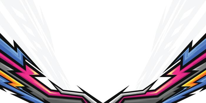 Stylish colorful background with geometric sharp shapes vector