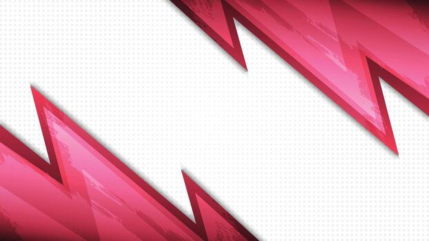 Red Abstract Lightning Frame Background with Halftone Textured Empty Space vector