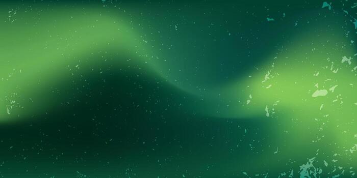 Abstract Green Gradient Background with Grunge Texture and Light Streaks. vector