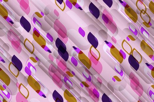 seamless pattern retro colorful geometrical shapes vector