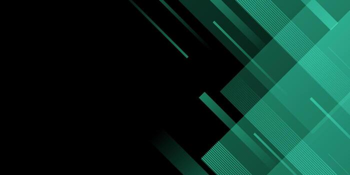 Dark green abstract background with geometric lines and motion effect EPS 10 vector