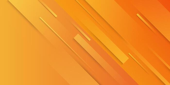 Bright orange abstract background with geometric lines and gradient tones vector