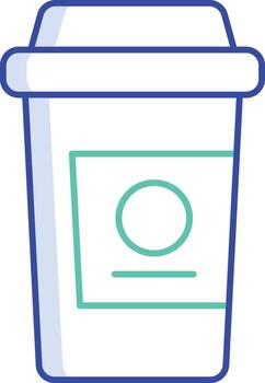 café taza contorno color icono diseño vector