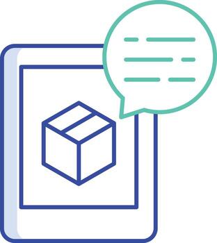 Logistics application outline color icon design vector