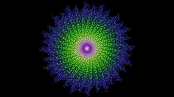 Decorative Symmetry Mandala Abstract Looping Animation. Smooth rotating mandala animation with seamless symmetry loop video