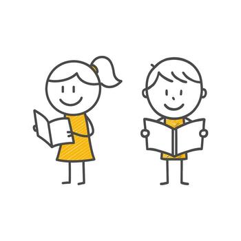 Journey to Knowledge Students Following the Lesson with Curiosity Their Books Open on School Desks. vector